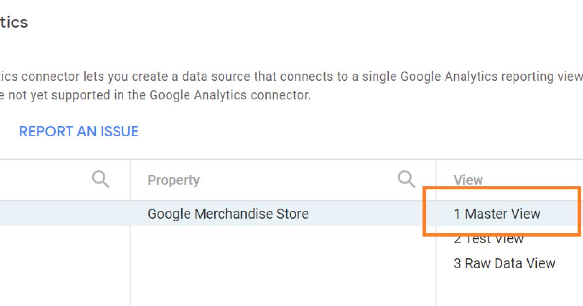 thêm dữ liệu Google Analytics của bạn vào Google Data Studio
